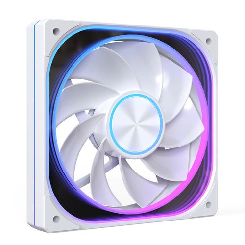 白色PC机箱桌面摆放效果