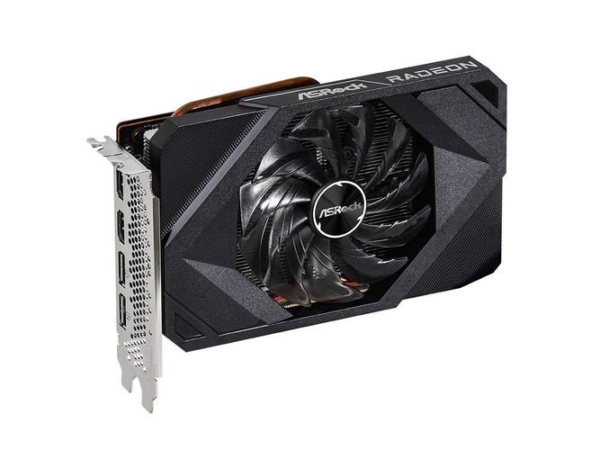 华擎RX 6600 XT Challenger ITX显卡正面外观