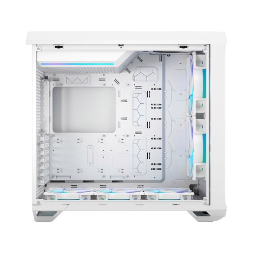 Computer case with RGB lighting