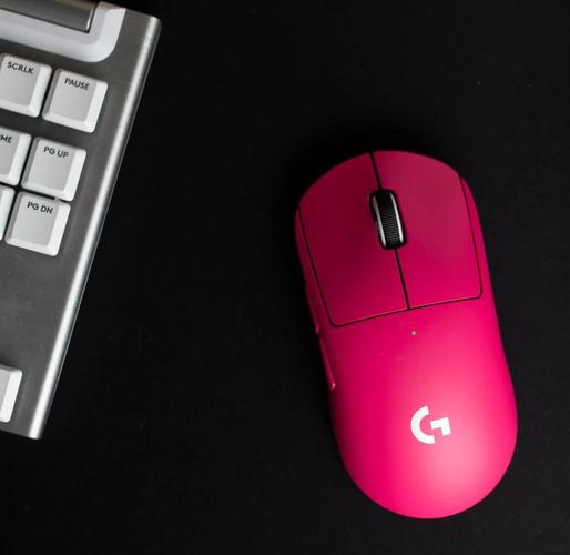 Gaming mouse close-up with RGB lighting