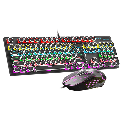 Gaming setup with mouse and keyboard