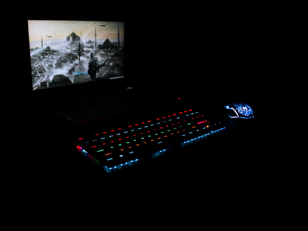 Gaming PC with RGB lights