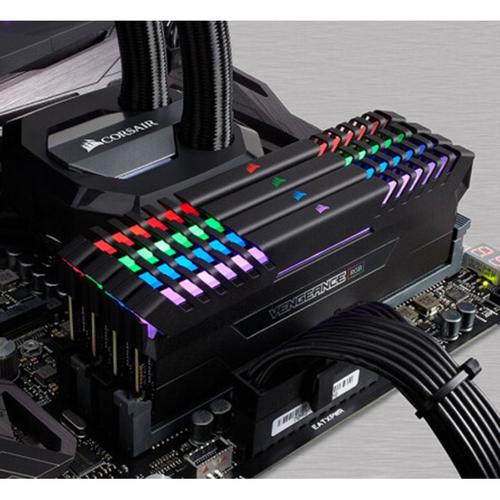 Gaming setup with RGB lighting