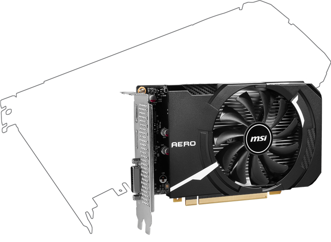微星GTX 1650 AERO ITX核心特写