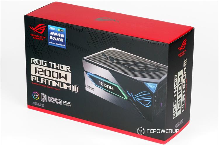 华硕ROG THOR II 1200W电源侧面OLED屏幕