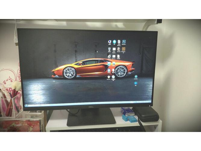 戴尔D2720DS显示器背部接口