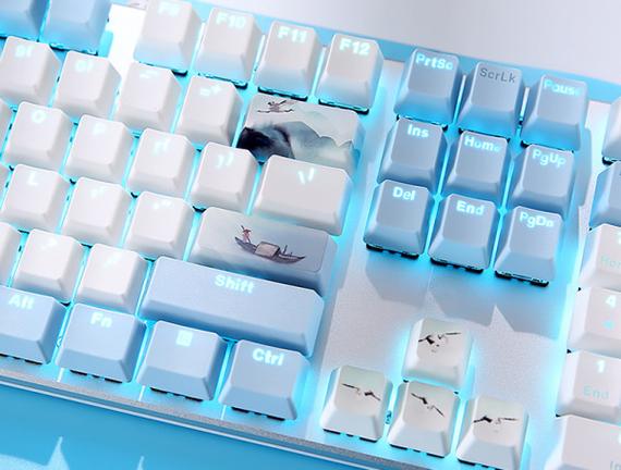 达尔优EK815键盘轴体特写