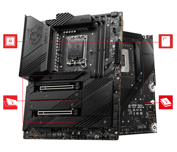 微星MEG Z690 UNIFY-X主板外观