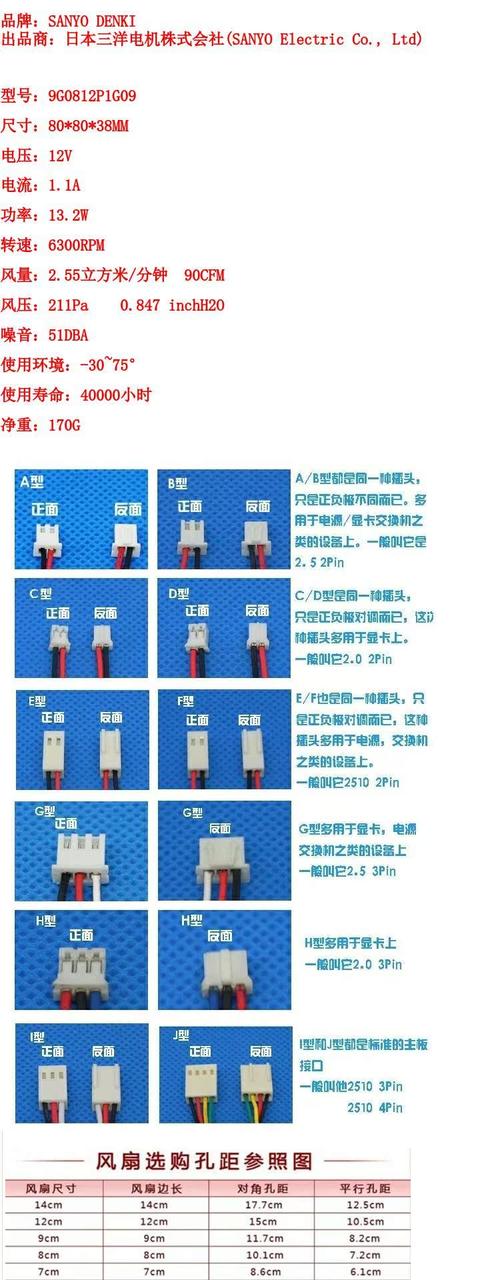 2pin电源接口示意图