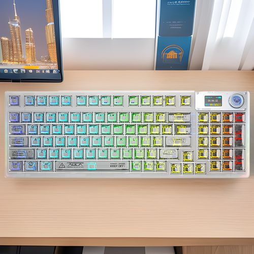 狼蛛F98pro 冰晶轴深度评测:颜值与性能的完美融合