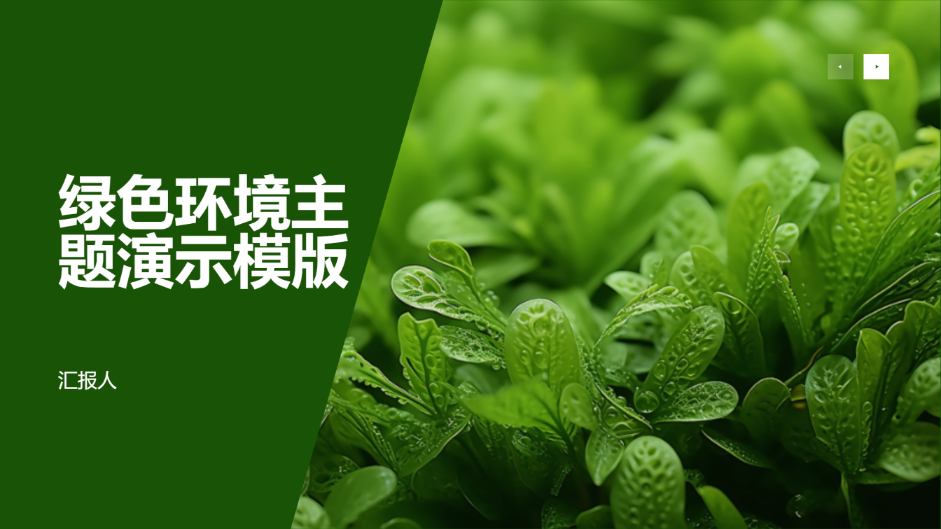 绿色环境主题 - 第 1 页