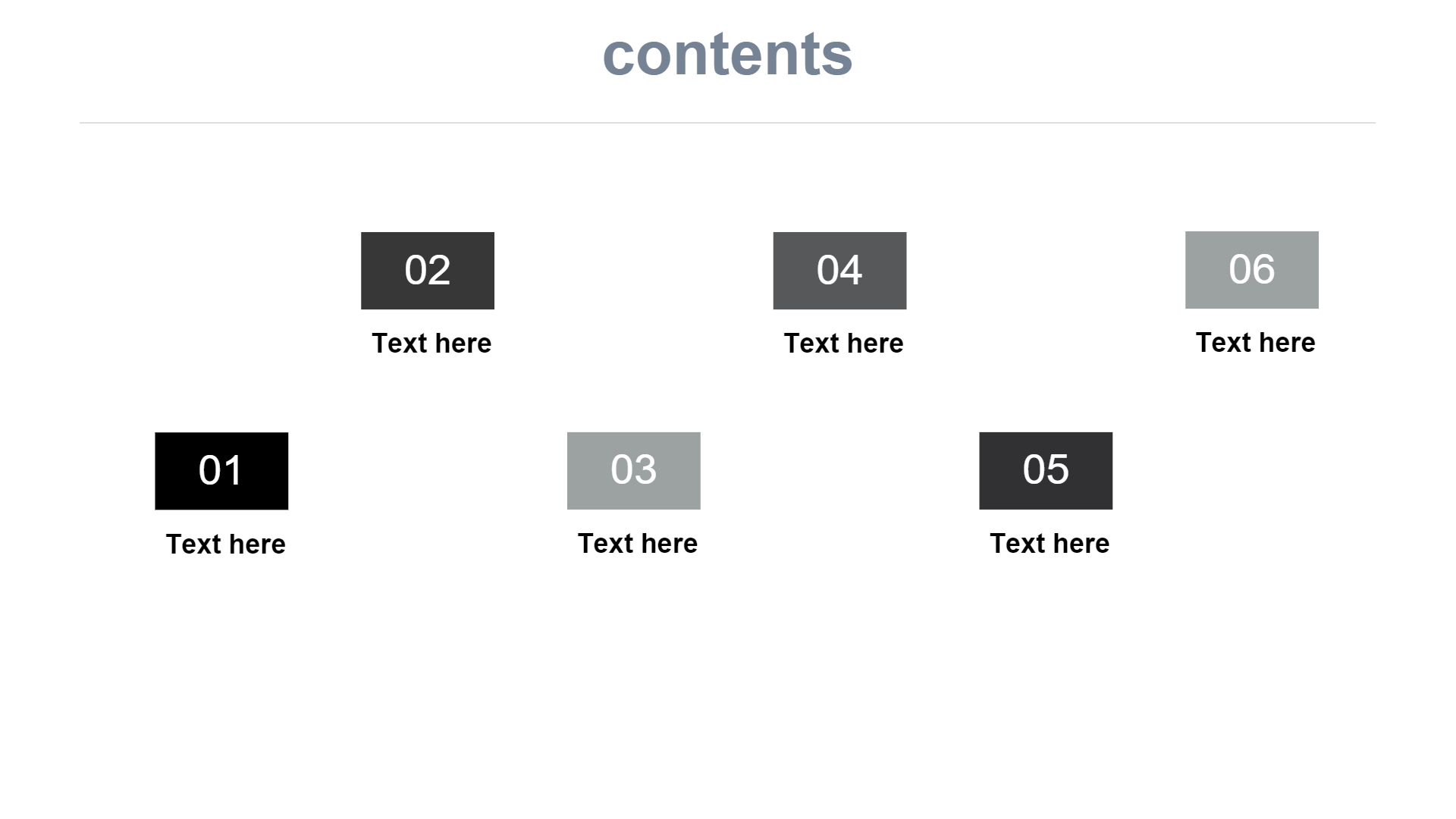 大气简约黑色通用演示模板 - 第 2 页