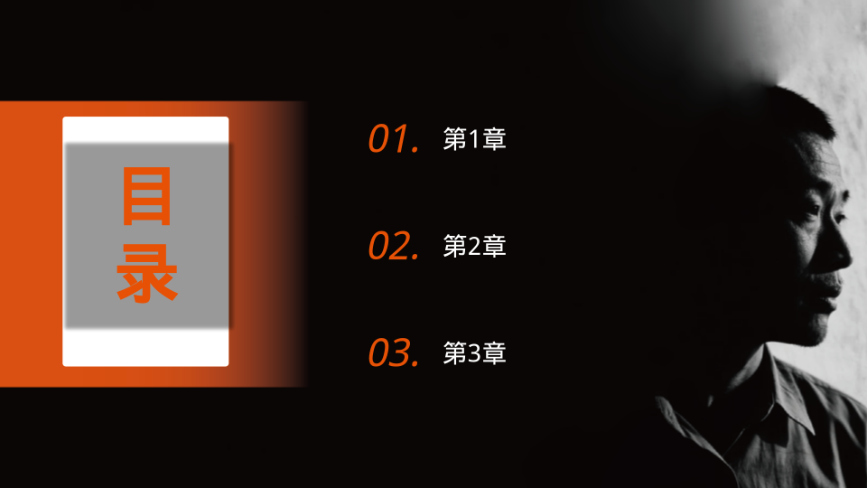 橙色人物介绍演示模板 - 第 2 页