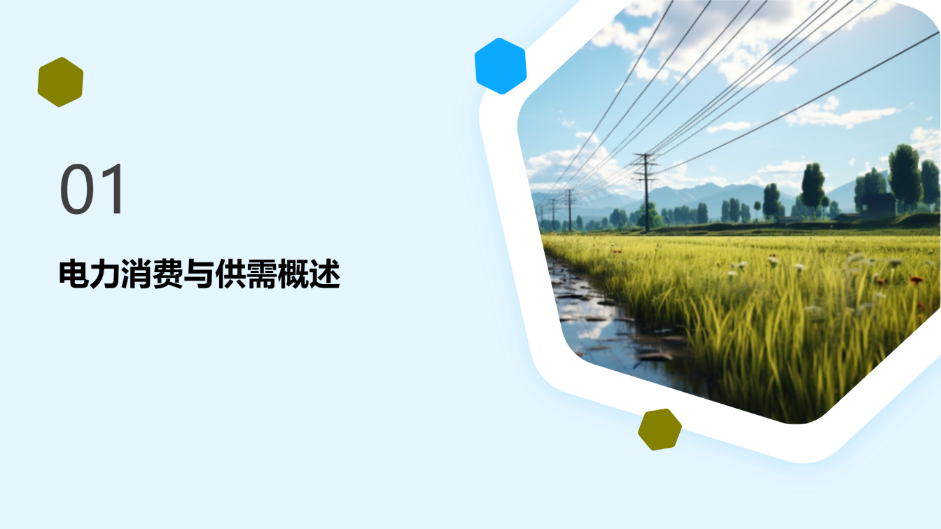 蓝色电力工作汇报演示模版 - 第 3 页