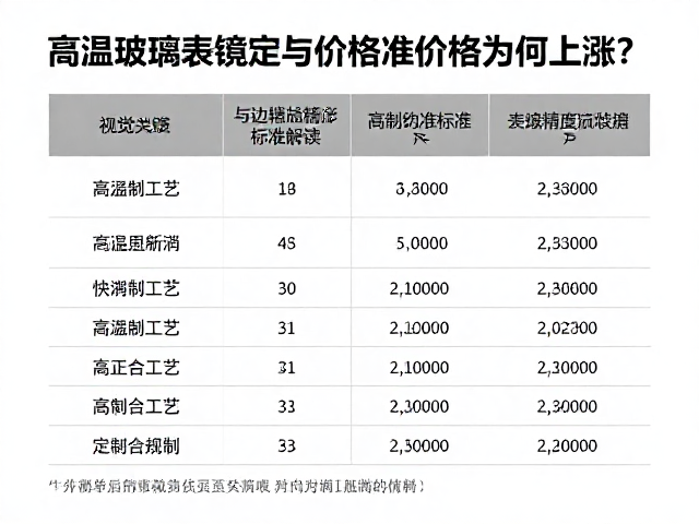 高温熔制工艺对成本结构的直接影响