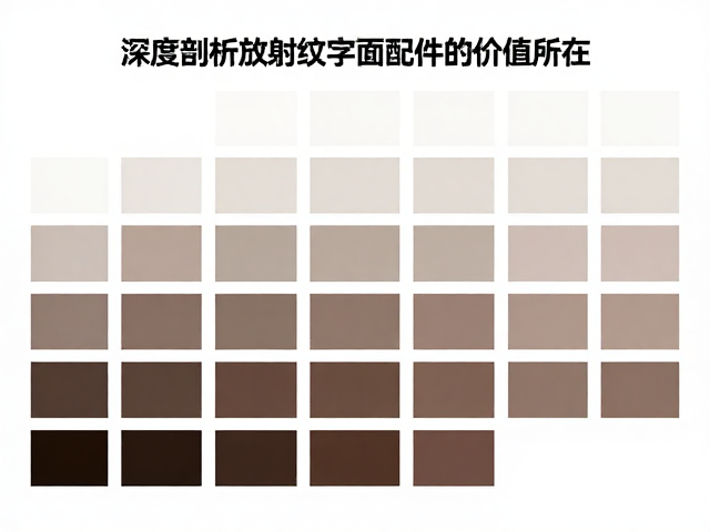 定制色盘价格较高？深度剖析放射纹字面配件的价值所在