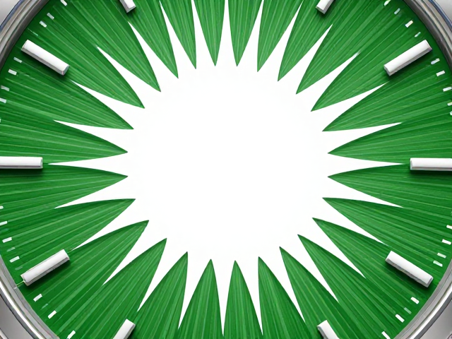 表盘设计灵感，用双层太阳纹与绿色放射纹提升品牌系列款质感