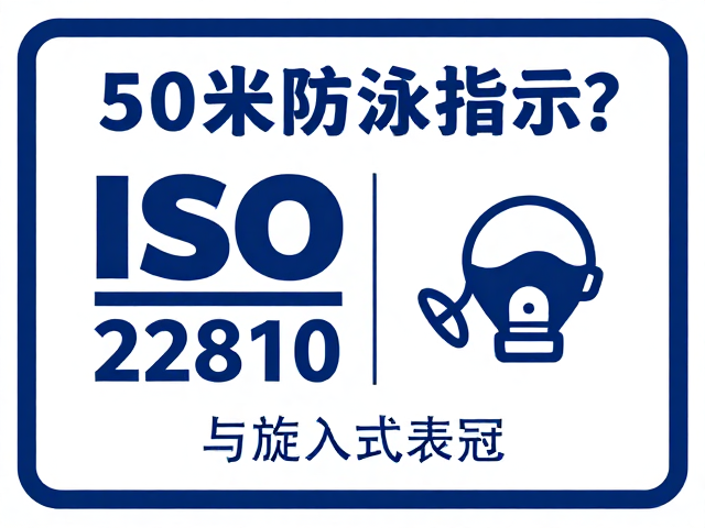 50米防水能戴去游泳吗？解读ISO 22810标准与旋入式表冠