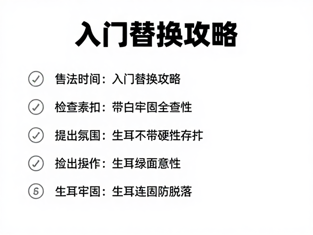 生耳连接牢固的操作验证法