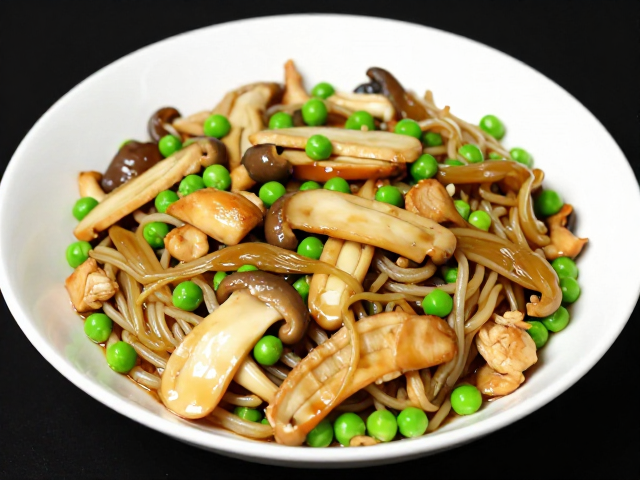 鸡肉炒杏鲍菇配豌豆粉？试试这所配，清爽解腻