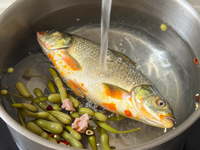 焯水去腥：冷水入锅与精准控温