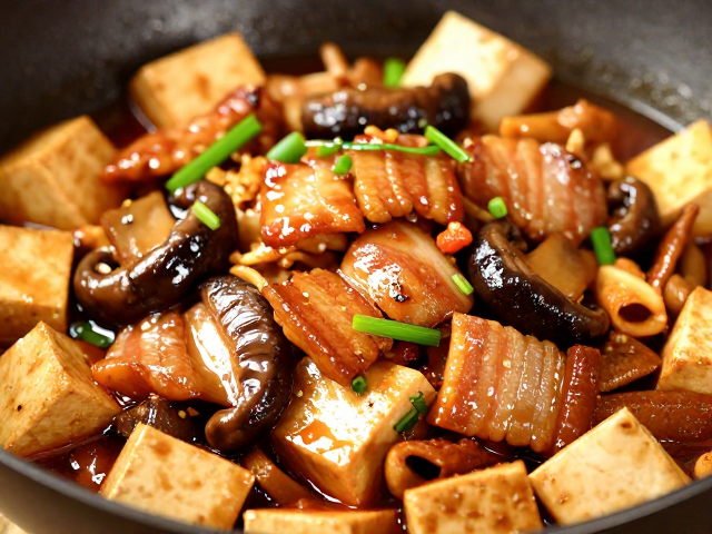 针对回锅肉与豆腐口蘑的风味融合策略