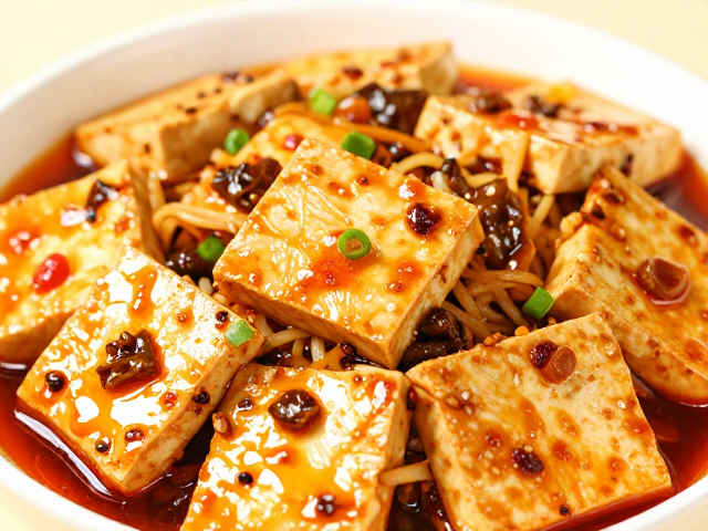 二荆条与豆腐的油脂交响