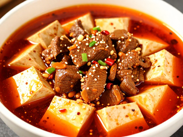 豆花牛肉的选材与嫩滑处理