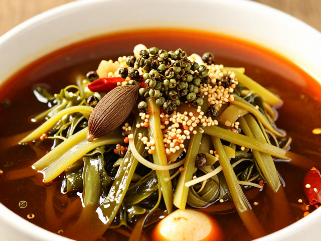 毛血旺正宗调味，草果、酸菜、茂县花椒与藤椒油的黄金配比
