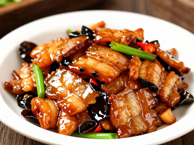 亮油回锅肉的煸炒艺术与油脂哲学