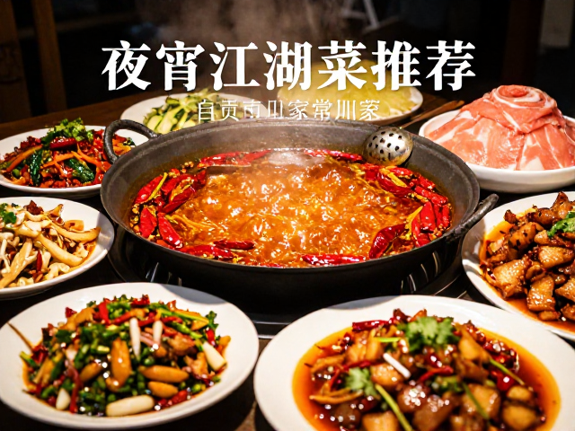 夜宵江湖菜的烟火气与自贡火锅的鲜辣灵魂