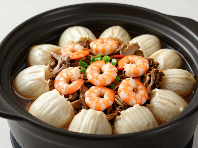 脑花也能这么吃？陈皮鸭肉虾仁煲，低脂高蛋白食谱