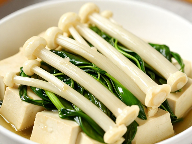 竹荪贡菜拌嫩豆腐，掌握新鲜度判断技巧，做出清爽低脂菜