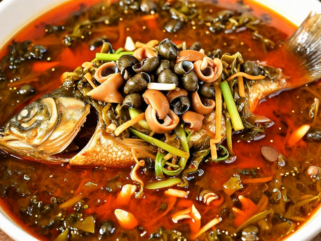 酸菜耗儿鱼怎么做？搭配田螺肥肠，红油味食材更入味