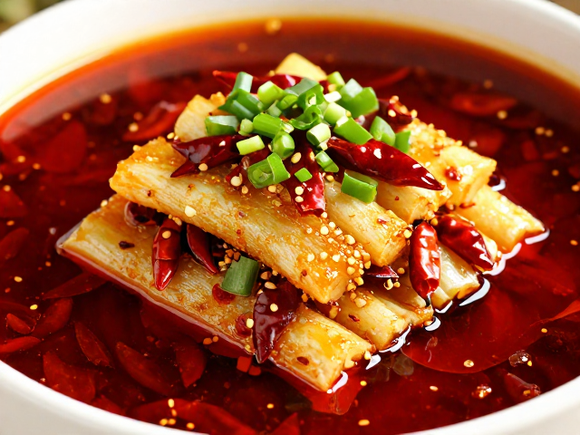 糍粑辣椒炒制红油：色泽与香气的双重升华