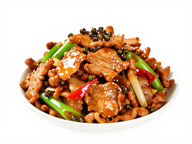 鱼香味与烟香味型，火锅底料菜炒猪肉，花椒控制火候，鲜味收口油润入味