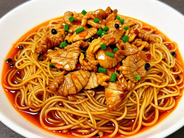 学习豆瓣炒香技巧，自制鲜香浓郁红油，拌猪肉面条，家常味浓郁开胃
