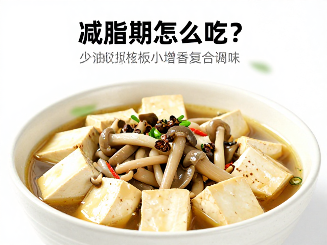 减脂期怎么吃？菌菇豆腐煲少油版，花椒少量增香复合调味