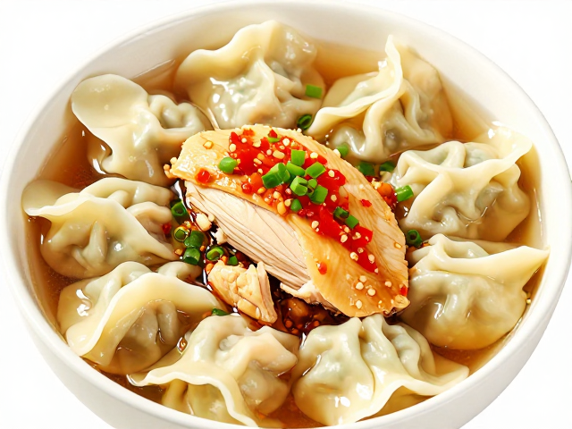 低脂川菜新吃法，泡椒蒸鸡胸少钠酱油，清汤抄手健康又解馋