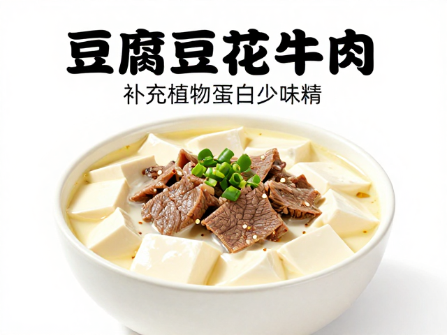 儿童食谱推荐，豆腐豆花牛肉，补充植物蛋白少味精