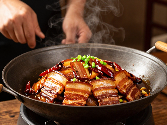 明清时期成熟的下河帮技艺，回锅肉烧法与刀工火候