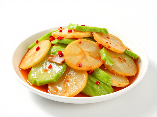 家常小炒必备，麻辣味丝瓜拌泡菜萝卜，清爽解腻神器