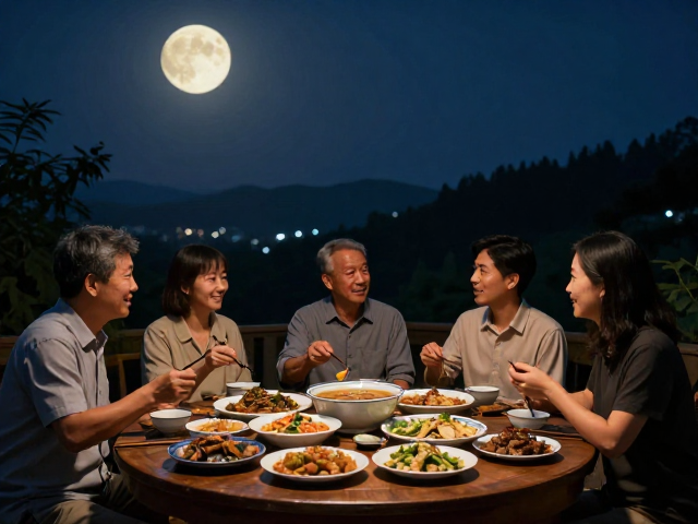 月光下的巴蜀餐桌