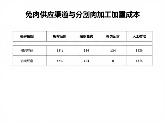 分割肉加工的成本结构与人工效能