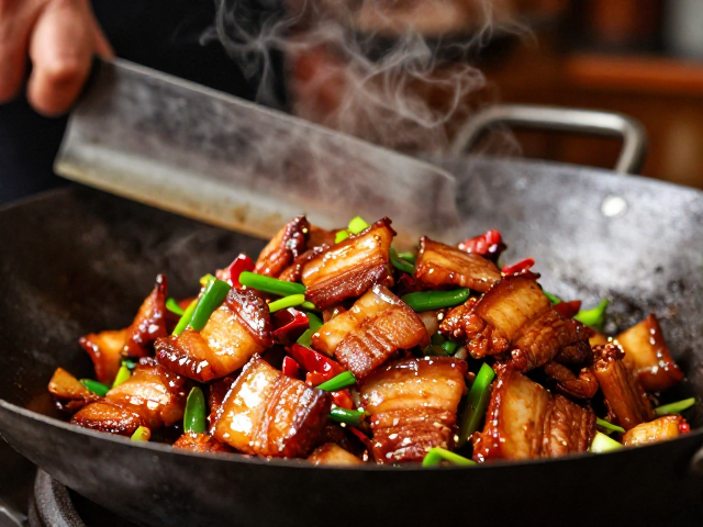 回锅肉讲究火候：二刀肉的重生艺术