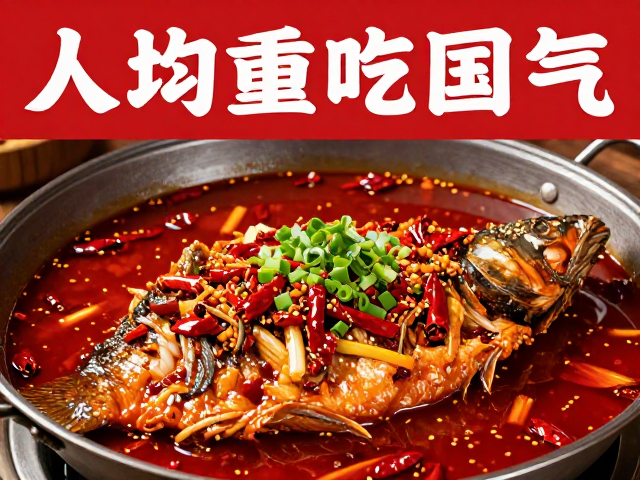 重庆川渝品牌直营店，香辣鱼重油重味，人均百元吃出国气
