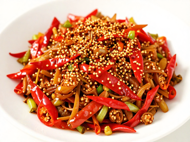 家常小炒怎么做？泡椒配撒料，最后勾芡是关键