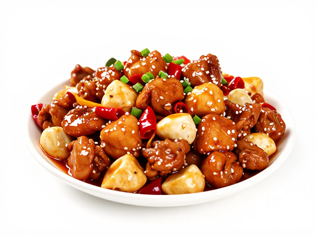 乐山风味宫保鸡丁，复合调味突出，麻辣鲜香油而不腻