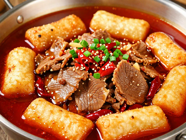 揭秘水煮牛肉灵魂，糍粑辣椒炒红油，甜辣风味层次丰富