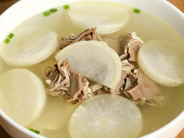 萝卜牛腩汤去油秘籍，少钠酱油调味，出锅前少量提鲜